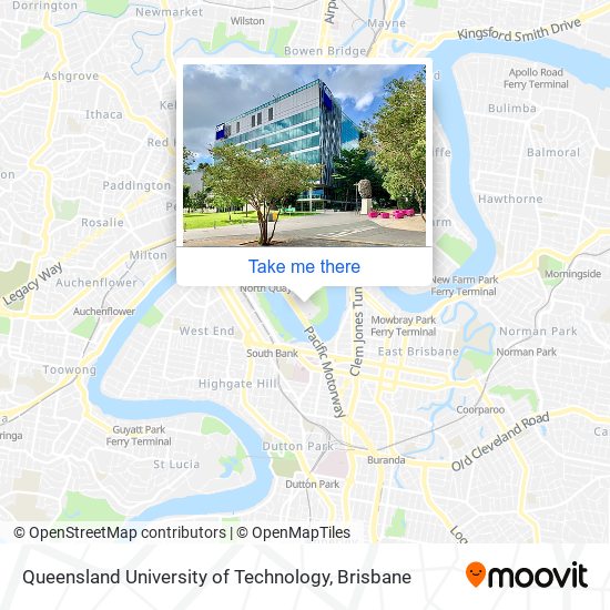 Queensland University of Technology map