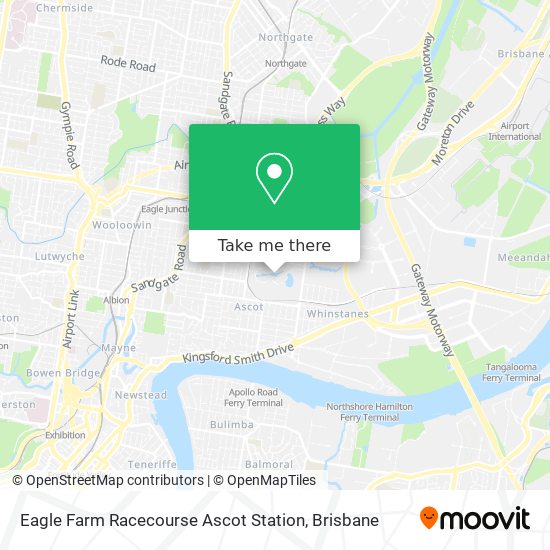 Eagle Farm Racecourse Ascot Station map