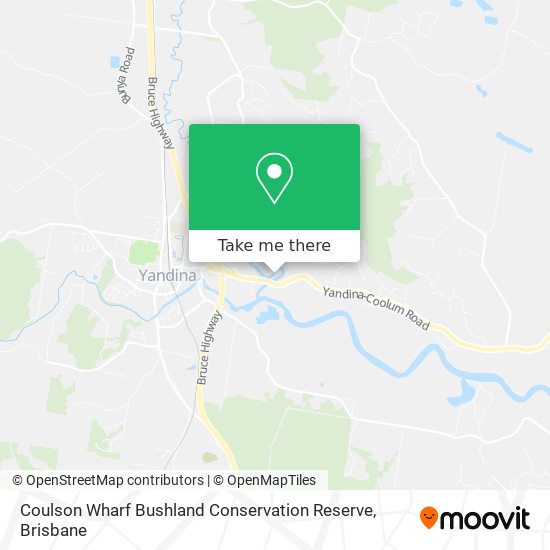 Coulson Wharf Bushland Conservation Reserve map