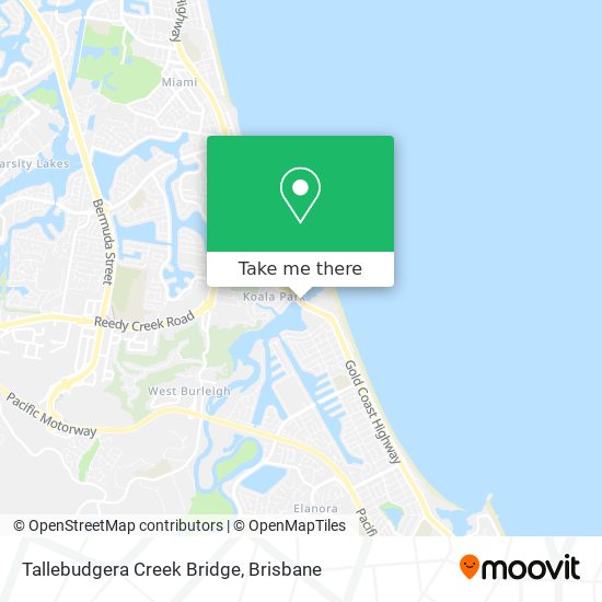 Tallebudgera Creek Bridge map