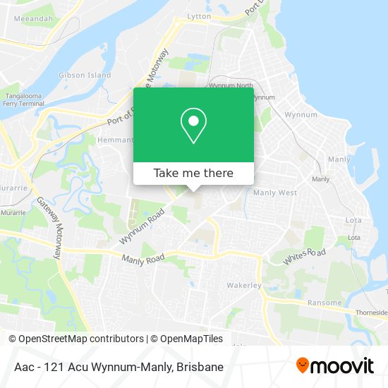 Aac - 121 Acu Wynnum-Manly map