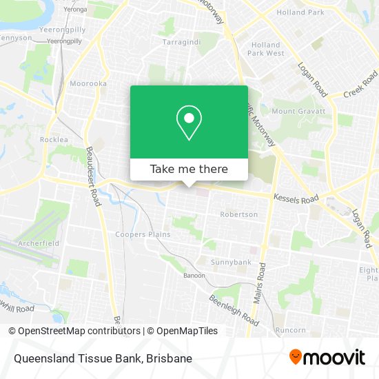Queensland Tissue Bank map