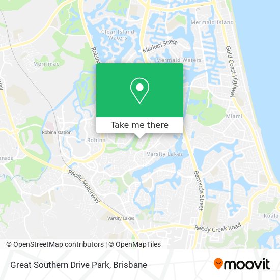 Great Southern Drive Park map