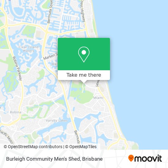 Burleigh Community Men's Shed map
