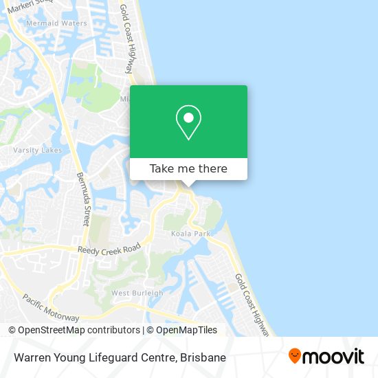 Warren Young Lifeguard Centre map