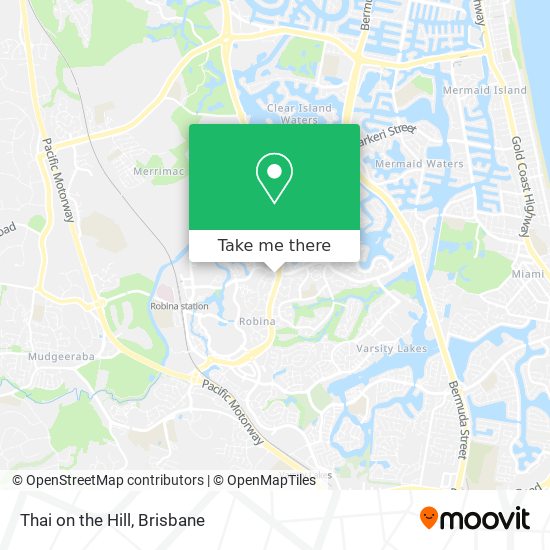 Thai on the Hill map