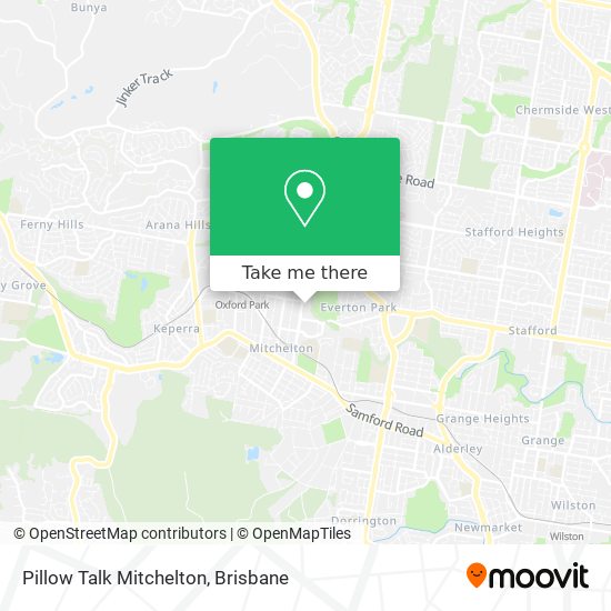 Pillow Talk Mitchelton map