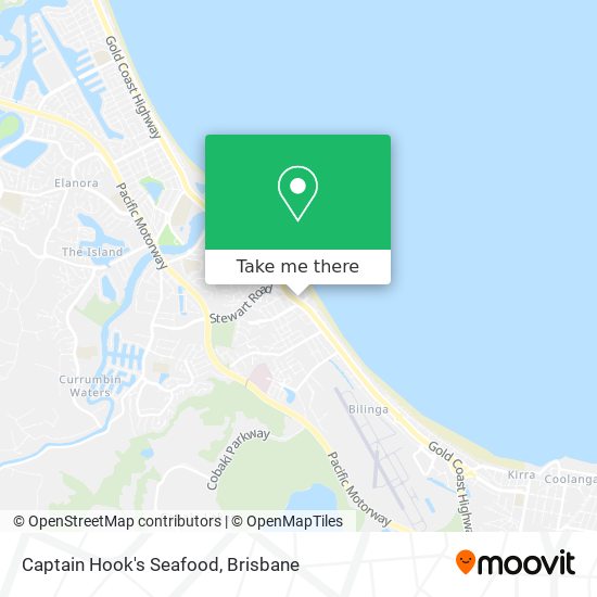 How to get to Captain Hook's Seafood in Tugun by Bus?