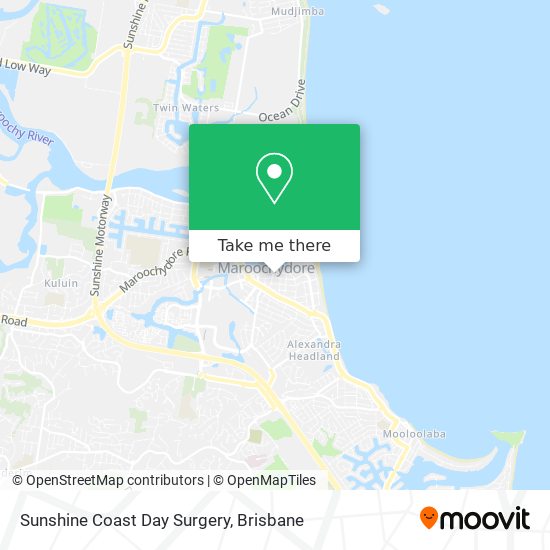 Sunshine Coast Day Surgery map