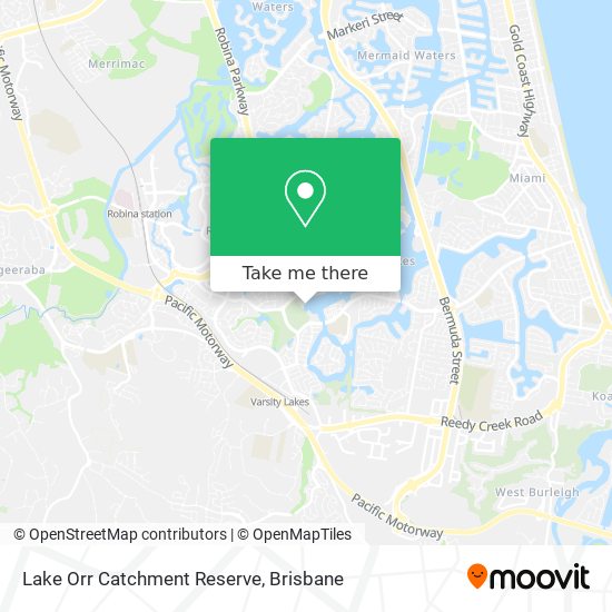 Lake Orr Catchment Reserve map