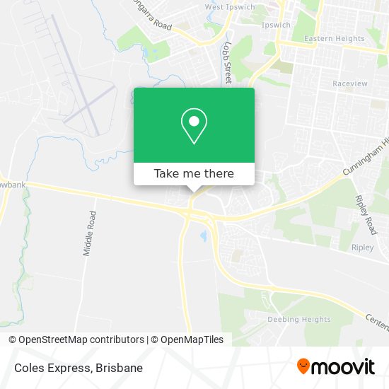 Coles Express map