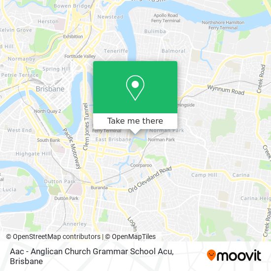 Mapa Aac - Anglican Church Grammar School Acu