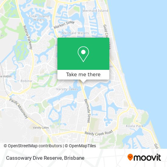 Cassowary Dive Reserve map