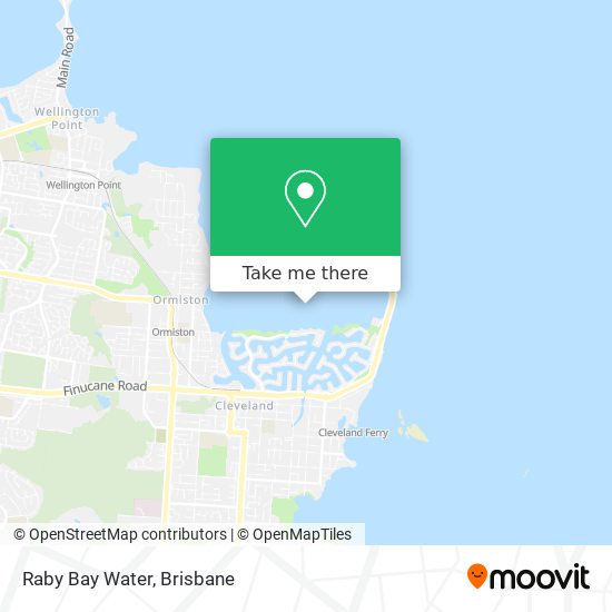 Mapa Raby Bay Water