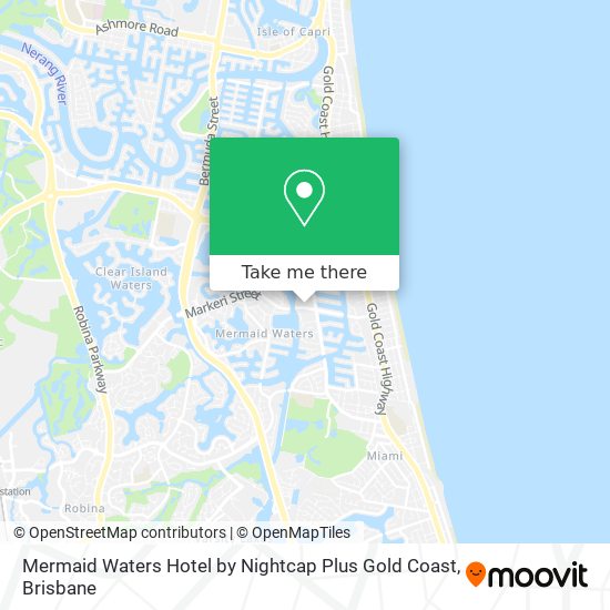 Mermaid Waters Hotel by Nightcap Plus Gold Coast map