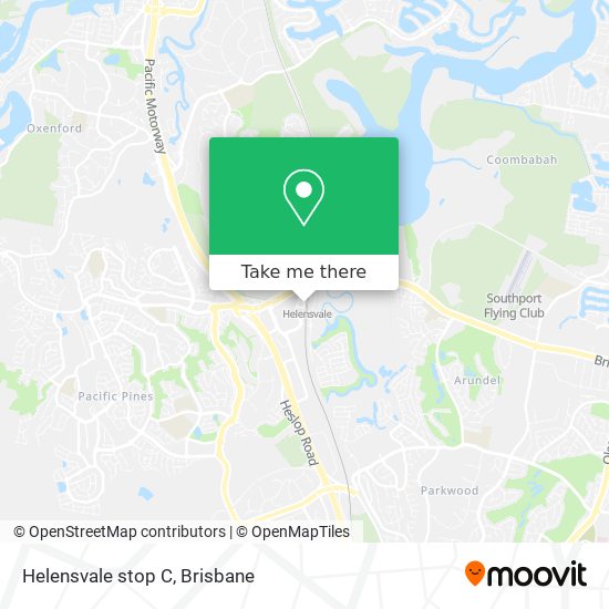 Mapa Helensvale stop C