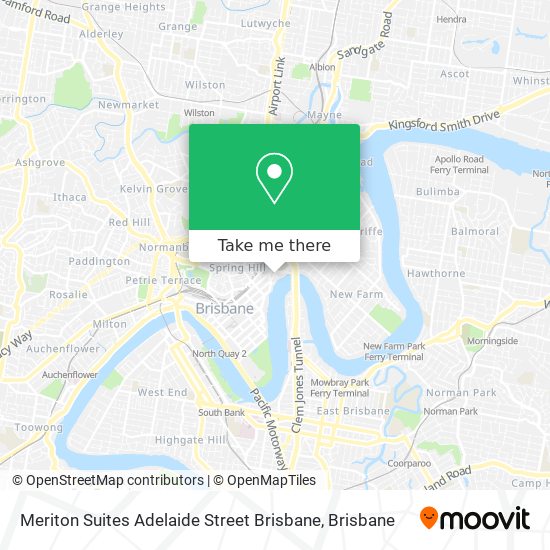 Meriton Suites Adelaide Street Brisbane map
