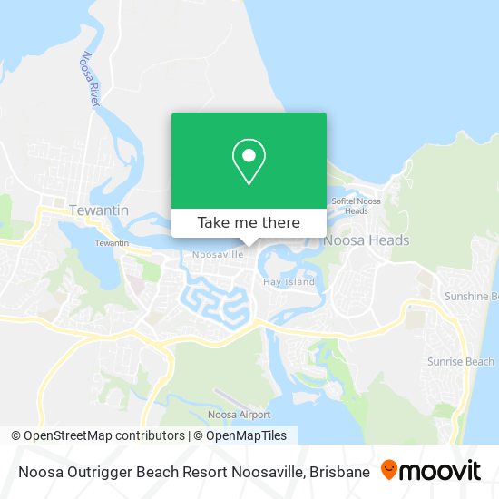 Noosa Outrigger Beach Resort Noosaville map