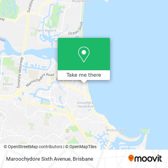 Maroochydore Sixth Avenue map