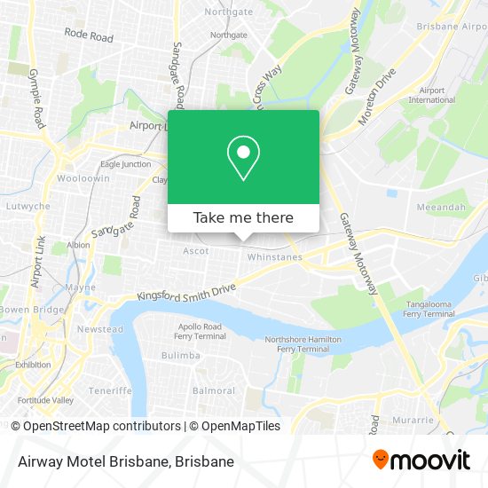 Airway Motel Brisbane map