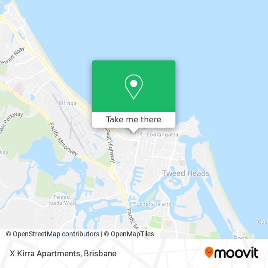 X Kirra Apartments map