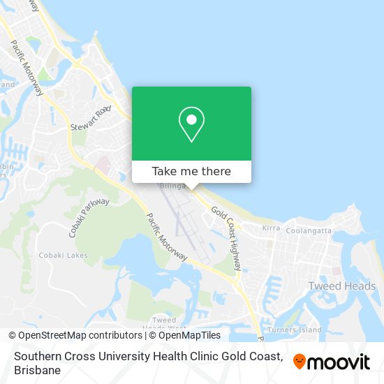 Southern Cross University Health Clinic Gold Coast map