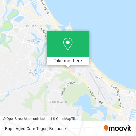 Bupa Aged Care Tugun map