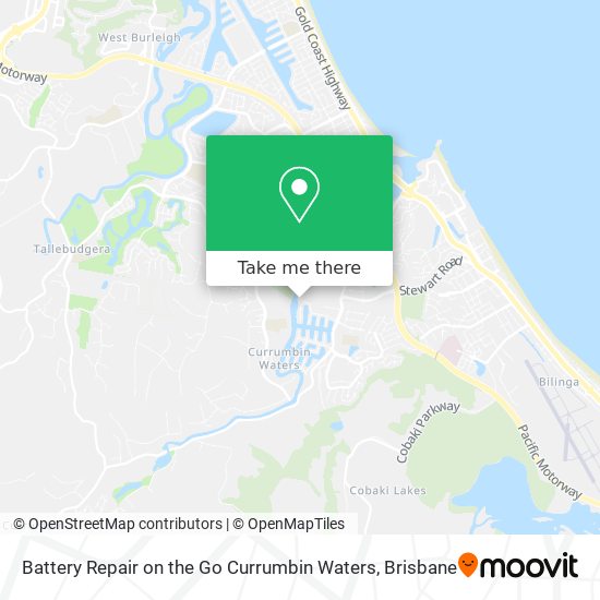 Battery Repair on the Go Currumbin Waters map