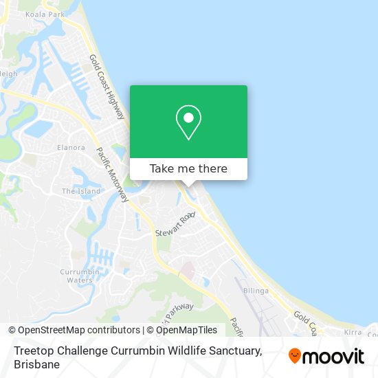 Treetop Challenge Currumbin Wildlife Sanctuary map