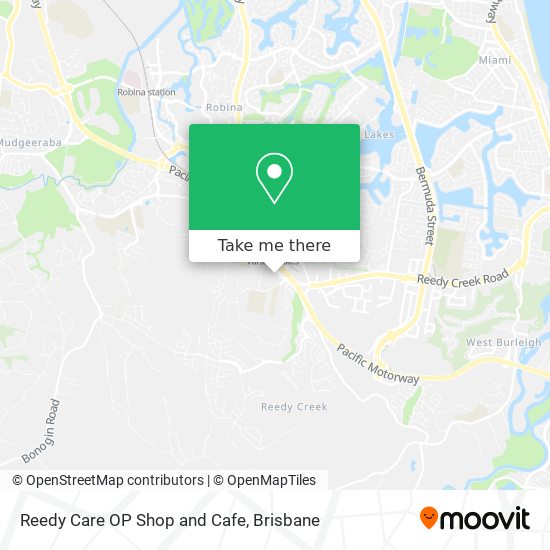Reedy Care OP Shop and Cafe map