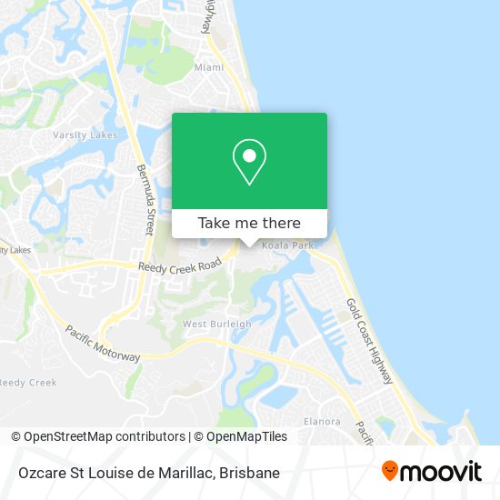 Ozcare St Louise de Marillac map