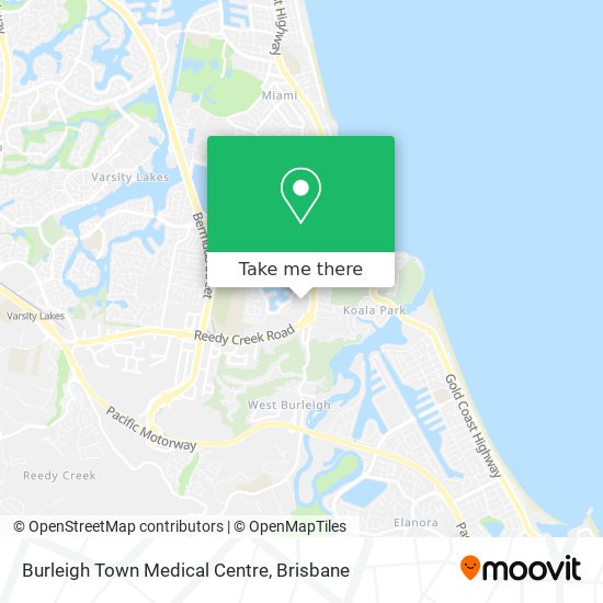 Mapa Burleigh Town Medical Centre