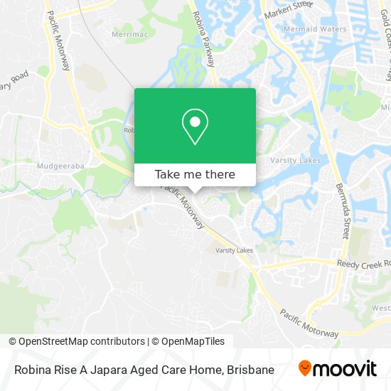 Robina Rise A Japara Aged Care Home map