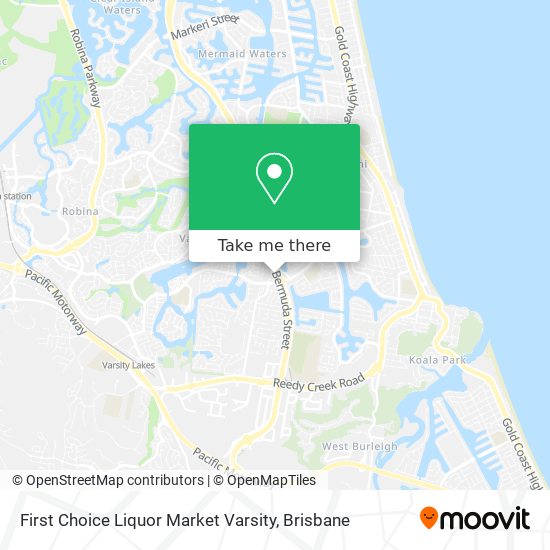 First Choice Liquor Market Varsity map