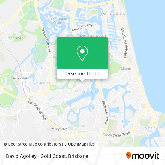 David Agolley - Gold Coast map
