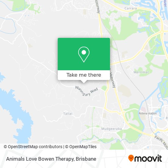 Animals Love Bowen Therapy map