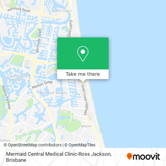 Mermaid Central Medical Clinic-Ross Jackson map