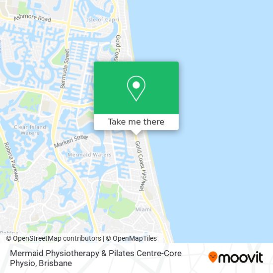 Mermaid Physiotherapy & Pilates Centre-Core Physio map