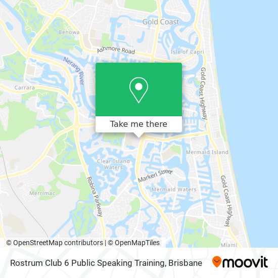 Rostrum Club 6 Public Speaking Training map