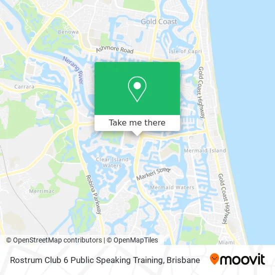 Mapa Rostrum Club 6 Public Speaking Training