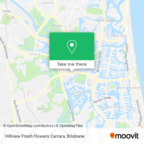 Hillview Fresh Flowers Carrara map