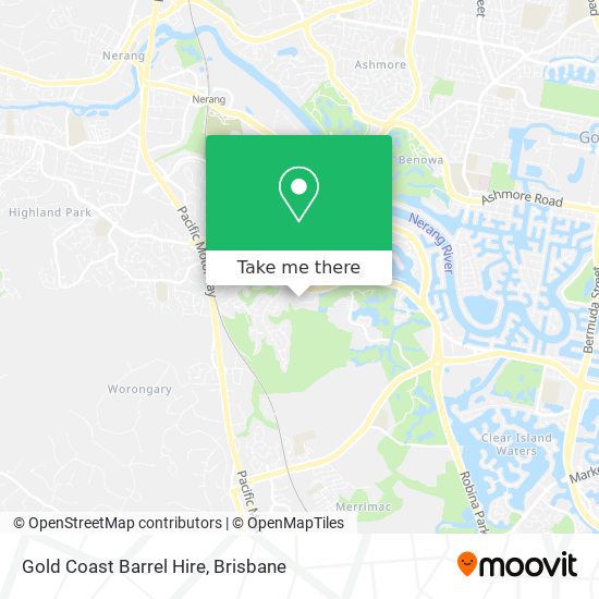 Gold Coast Barrel Hire map