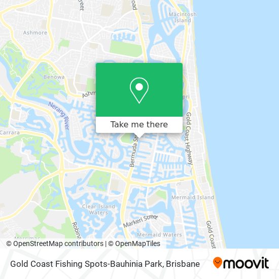 Gold Coast Fishing Spots-Bauhinia Park map