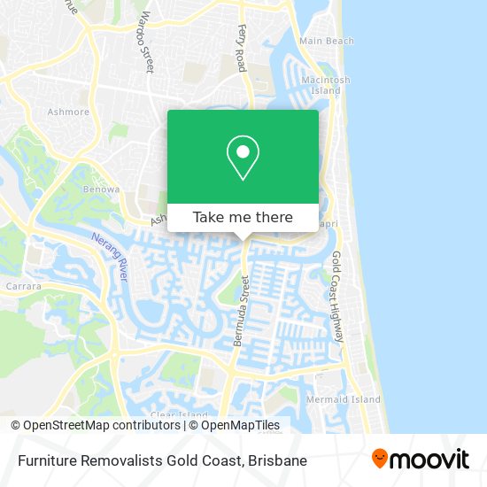 Furniture Removalists Gold Coast map