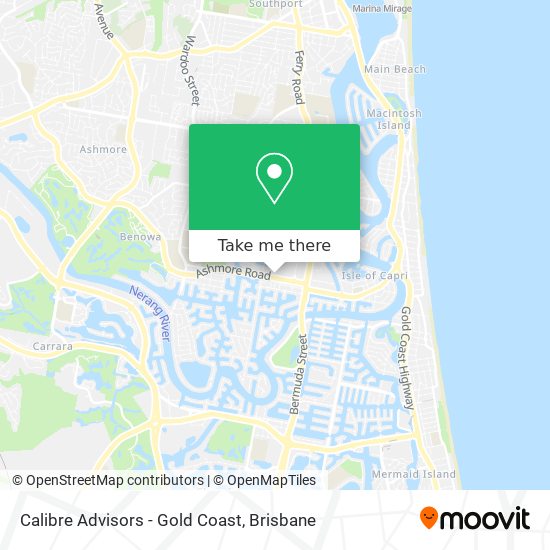 Calibre Advisors - Gold Coast map