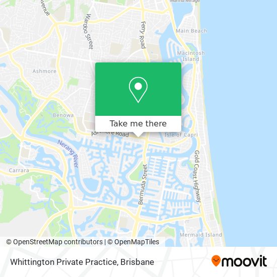 Whittington Private Practice map