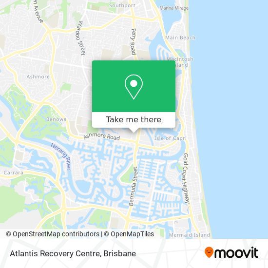 Atlantis Recovery Centre map