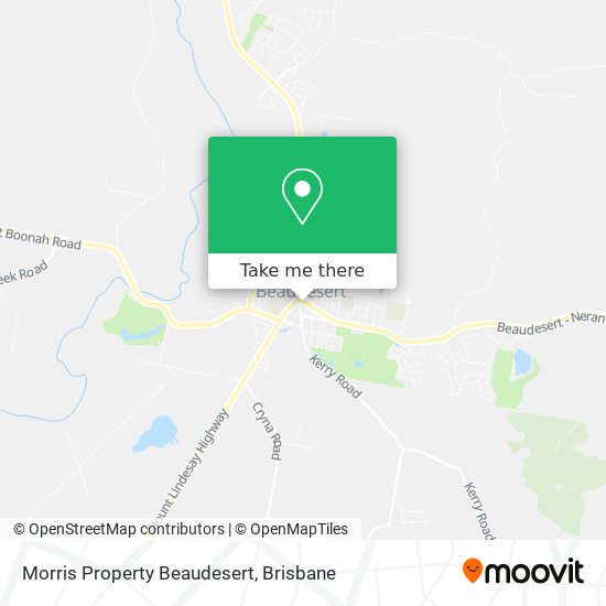 Morris Property Beaudesert map