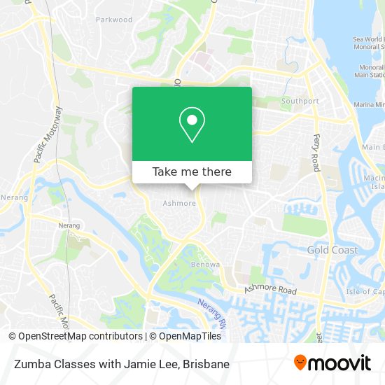 Zumba Classes with Jamie Lee map