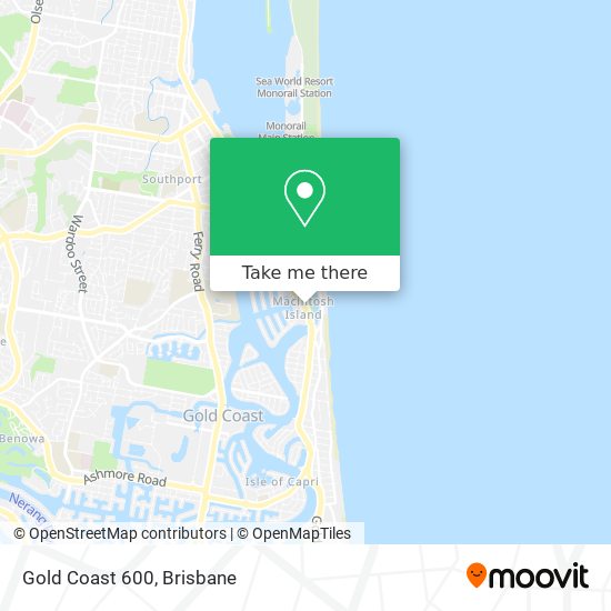 Gold Coast 600 map
